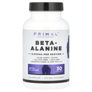 PrePrimal Beta-Alanina 120 Cápsulas (850 mg por Cápsula)