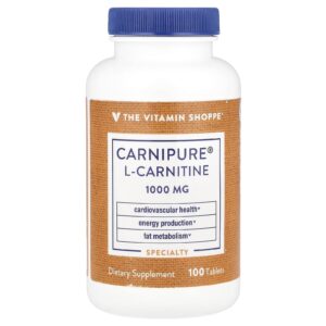 The Vitamin Shoppe L-Carnitina Carnipure® 1.000 mg 100 Comprimidos