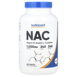 Nutricost NAC 1.000 mg 240 Comprimidos