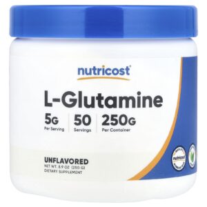 Nutricost L-Glutamina Sem Sabor 250 g (89 oz)