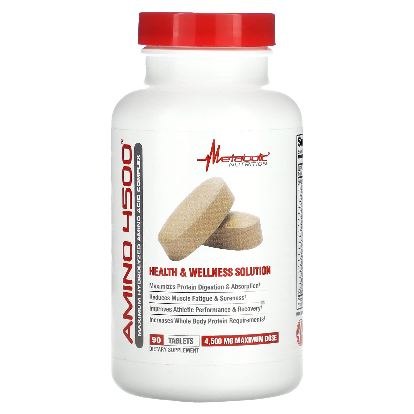 Metabolic Nutrition Amino 4500 90 Comprimidos