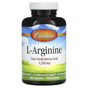Carlson L-Arginina 180 Cápsulas (675 mg por Cápsula)