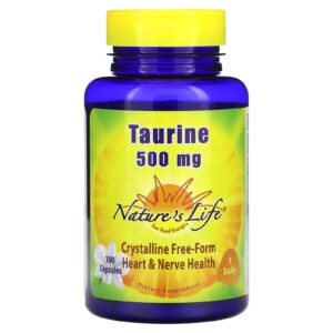 Natures Life Taurina 500 mg 100 Cápsulas