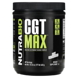 NutraBio CGT MAX Cru sem Sabor 440 g (097 lb)