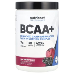 Nutricost Performance BCAA+ Amora e Ameixa 423 g (151 oz)
