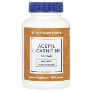 The Vitamin Shoppe Acetil L-Carnitina 500 mg 60 Cápsulas