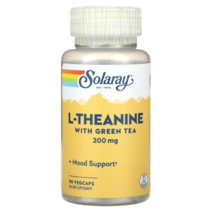 Solaray L-Theanine com Chá Verde 90 VegCaps