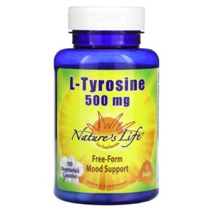 Natures Life L-tirosina 500 mg 100 cápsulas vegetarianas
