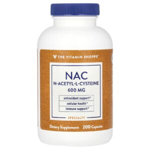 The Vitamin Shoppe NAC 600 mg 200 Cápsulas