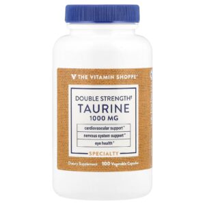 The Vitamin Shoppe Taurina 1000 mg 100 Cápsulas Vegetais