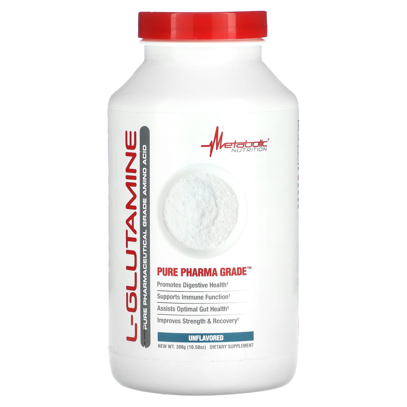 Metabolic Nutrition L-Glutamina Sem Sabor 300 g (1058 oz)