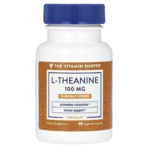 The Vitamin Shoppe L-Theanine 100 mg 60 Cápsulas Vegetais