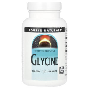 Source Naturals, Glicina, 500 mg, 100 Cápsulas