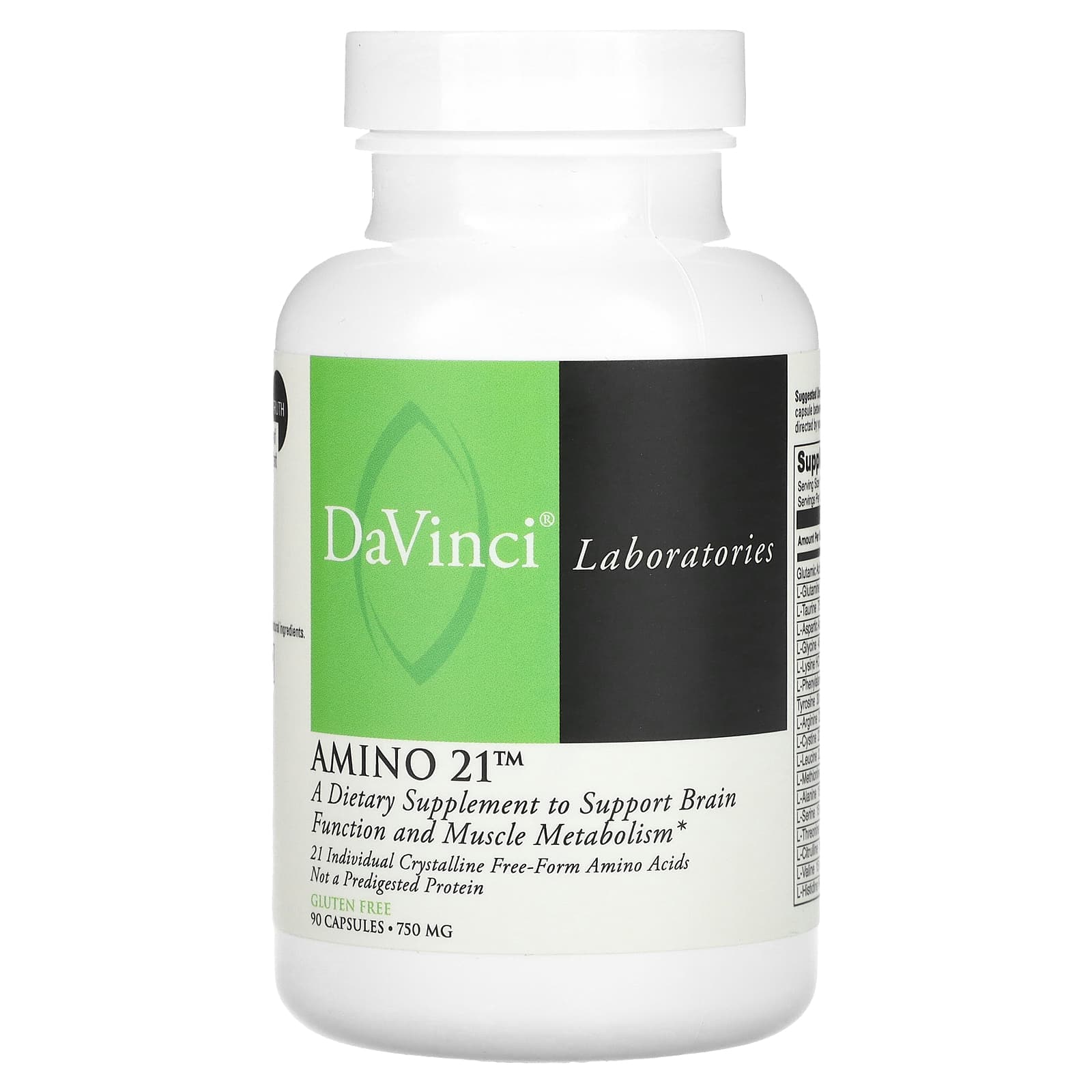 DaVinci Laboratories Amino 21 750 mg 90 Cápsulas