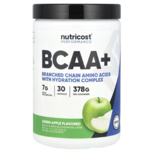 Nutricost Performance BCAA+ Maçã Verde 378 g (135 oz)