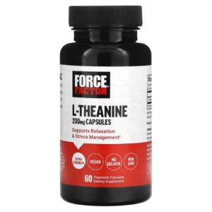Force Factor, L-teanina, 200 mg, 60 Cápsulas Vegetarianas