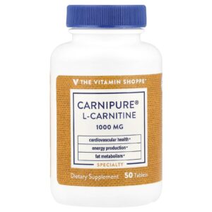 The Vitamin Shoppe L-Carnitina Carnipure® 1.000 mg 50 Comprimidos
