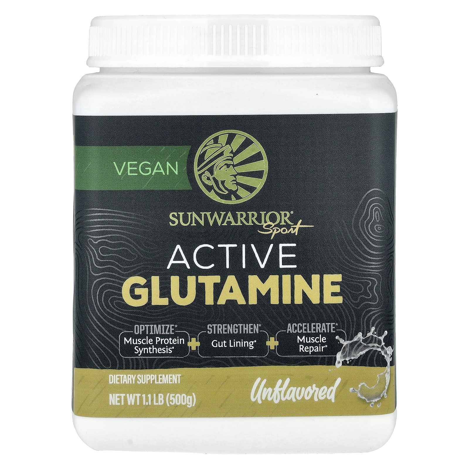 Sunwarrior Sport Glutamina Ativa Sem Sabor 500 g (11 lb)