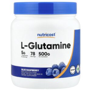Nutricost L-Glutamina Framboesa Azul 500 g (179 oz)