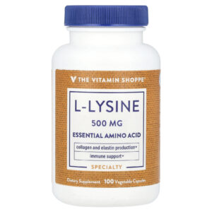 The Vitamin Shoppe L-lisina 500 mg 100 Cápsulas Vegetais