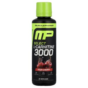 MusclePharm L-Carnitina 3000 Selecionada Ginja Azeda 480 ml (16 fl oz)