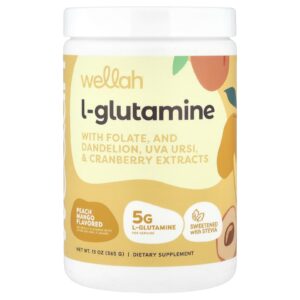 Wellah L-Glutamina Pêssego e Manga 365 g (13 oz)