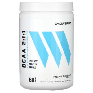 Swolverine BCAA 2:1:1 Abacaxi e Maracujá 420 g (1481 oz)