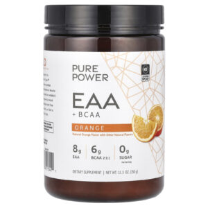 Dr. Mercola Pure Power EAA + BCAA Laranja 350 g (123 oz)