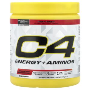 C4 / Cellucor C4® Energia + Aminos Ponche de Frutas 255 g (9 oz)