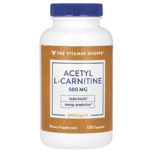 The Vitamin Shoppe Acetilcarnitina 500 mg 120 Cápsulas