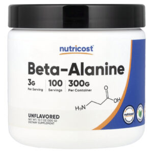 Nutricost Beta-Alanina Sem Sabor 300 g (107 oz)