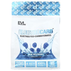 EVLution Nutrition ElectroCarb™ Framboesa Azul 900 g (3175 oz)