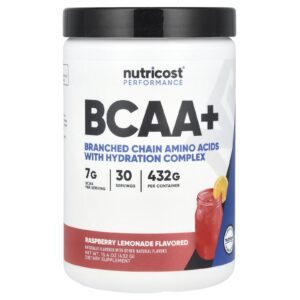 Nutricost Performance BCAA+ Limonada de Framboesa 432 g (154 oz)