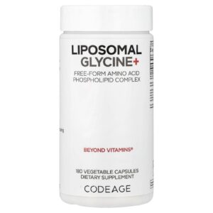 Codeage Glicina Lipossomal+ 180 Cápsulas Vegetais (500 mg por Cápsula)
