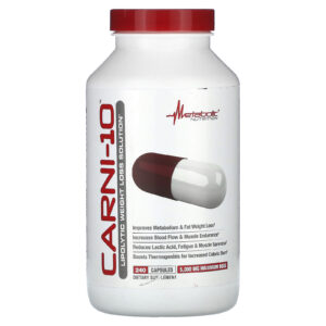 Metabolic Nutrition Carni-10 5.000 mg 240 Cápsulas (625 mg por Cápsula)