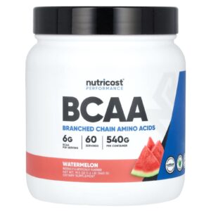 Nutricost Desempenho BCAA Melancia 540 g (12 lb)