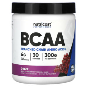 Nutricost Desempenho BCAA Uva 300 g (106 oz)