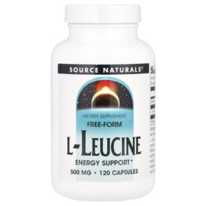 Source Naturals L-Leucina de Forma Livre 500 mg 120 Cápsulas
