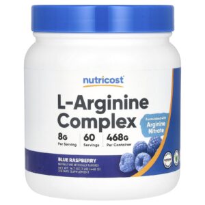 Nutricost Complexo de L-Arginina Framboesa Azul 468 g (167 oz)
