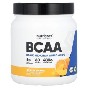 Nutricost Desempenho BCAA Laranja e Manga 480 g (171 oz)