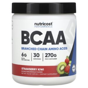 Nutricost Performance BCAA Morango e Kiwi 270 g (96 oz)