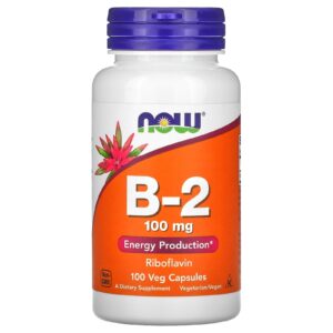 NOW Foods B-2 100 mg 100 Cápsulas Vegetais