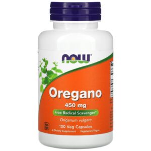 NOW Foods Orégano 450 mg 100 Cápsulas Vegetais