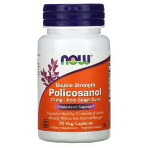 NOW Foods Policosanol 20 mg 90 Cápsulas Vegetais