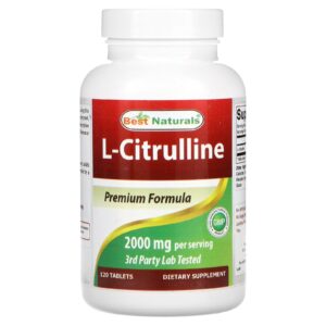 Best Naturals, L-Citrulina, 120 Comprimidos (1.000 mg por Comprimido)