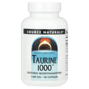 Source Naturals, Taurine 1000™, 1.000 mg, 60 Cápsulas