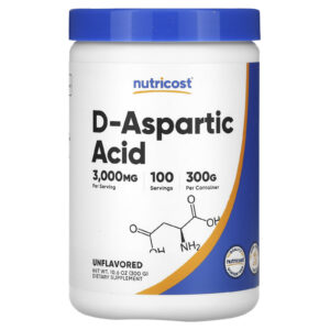 Nutricost Ácido D-Aspártico Sem Sabor 300 g (106 oz)