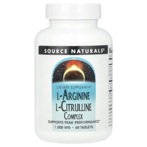 Source Naturals Complexo de L-Arginina e Citrulina 60 Comprimidos
