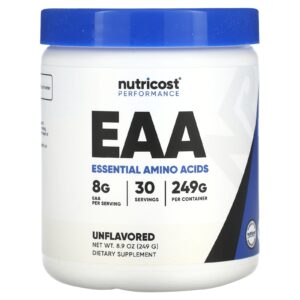 Nutricost, Desempenho, EAA, Sem Sabor, 249 g (8,9 oz)