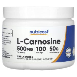 Nutricost L-Carnosina Sem Sabor 50 g (18 oz)